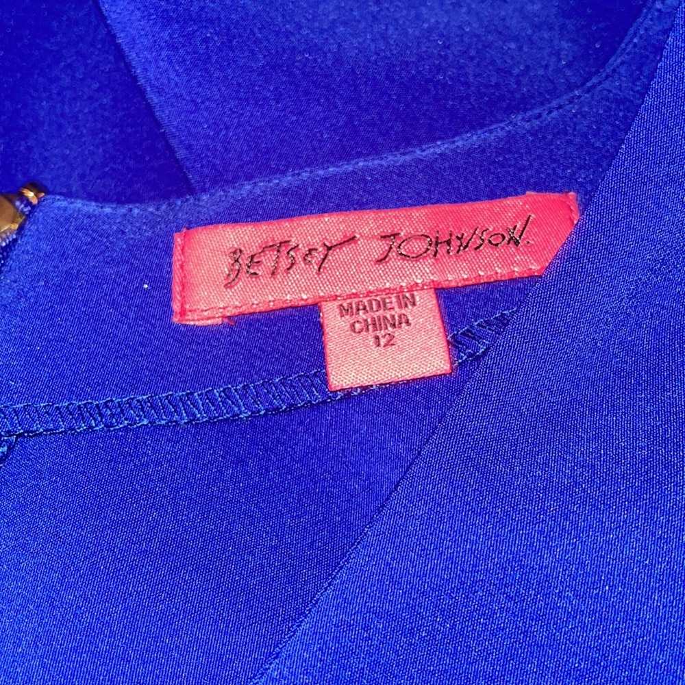Betsy Johnson Fit and Flare Royal Blue Dress - Picture 11 of 16
